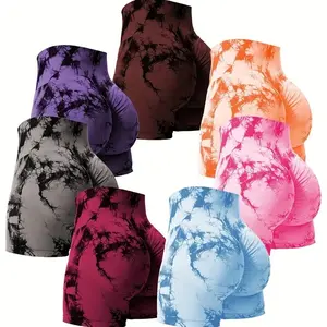 Women's Athletic Shorts Seam High Waist Biker Shorts for Women Yoga Workout Gym Bike Shorts