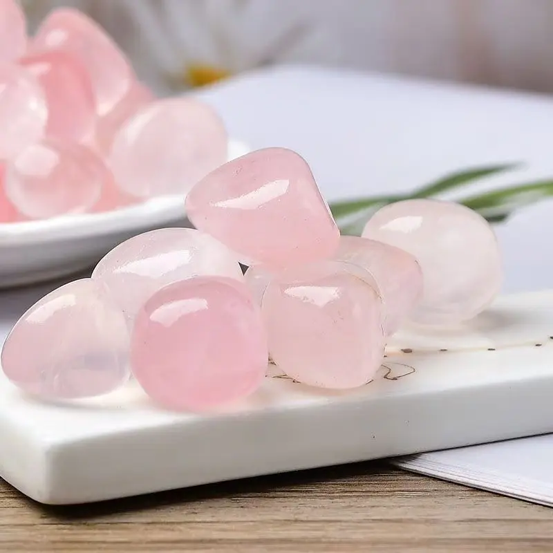 Name 500g Natural Rose Quartz Powder Crystal Polished DIY Gemstone Accessories for Jewelry Making Home Decor & Gifts Glossy Texture Smooth Surface