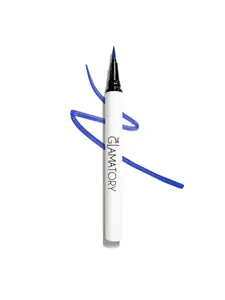 The Glamatory Serene Waterproof Vegan Blue Liquid Eyeliner with Felt Tip
