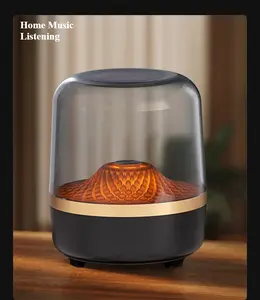 5th Glass Bluetooth-compatible Speaker, 3D Surround Sound Subwoofer, Colorful Atmosphere Light, Home High Volume, Rechargeable Wireless Smart Speaker, Portable Wireless Speaker