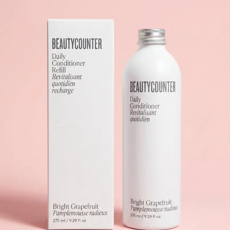 BeautyCounter The Daily Conditioner Refill Bottle, Vitamin B5, 9.29 fl oz, Bright Grapefruit Scent, for Daily Haircare, Hazard-Free