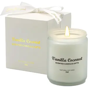 Candles Gifts for Women -  Soy Wax Candle for Home Scented  for Christmas, Birthday, Mother's Day, Vanilla Coconut Candles
