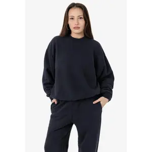 PLU07GD - 16oz. Garment Dye Plush Fleece Pullover Crewneck Sweatshirt