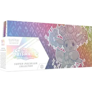 Prismatic Evolutions Super-Premium Collection Featuring Eevee's Transformation in Prism and Beige Color Palette