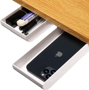 Under Desk Drawer, Hidden Self-Adhesive Storage Box Organizer
