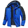 【Creator's Pick】GOPUNE Men's Ski Snow Jacket Waterproof Insulated Fleece Outdoor Mountain Hooded Winter Coat Sporty Breathable Outerwear big tall men clothing Size up to5XL #Christmas gift #RED GREEN
