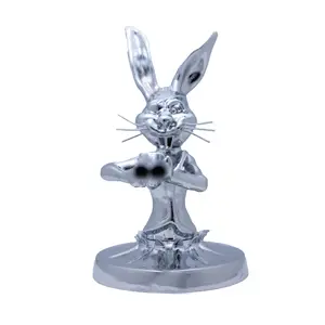 National Truck Parts – Shotgun Bunny Hood Ornament Chrome