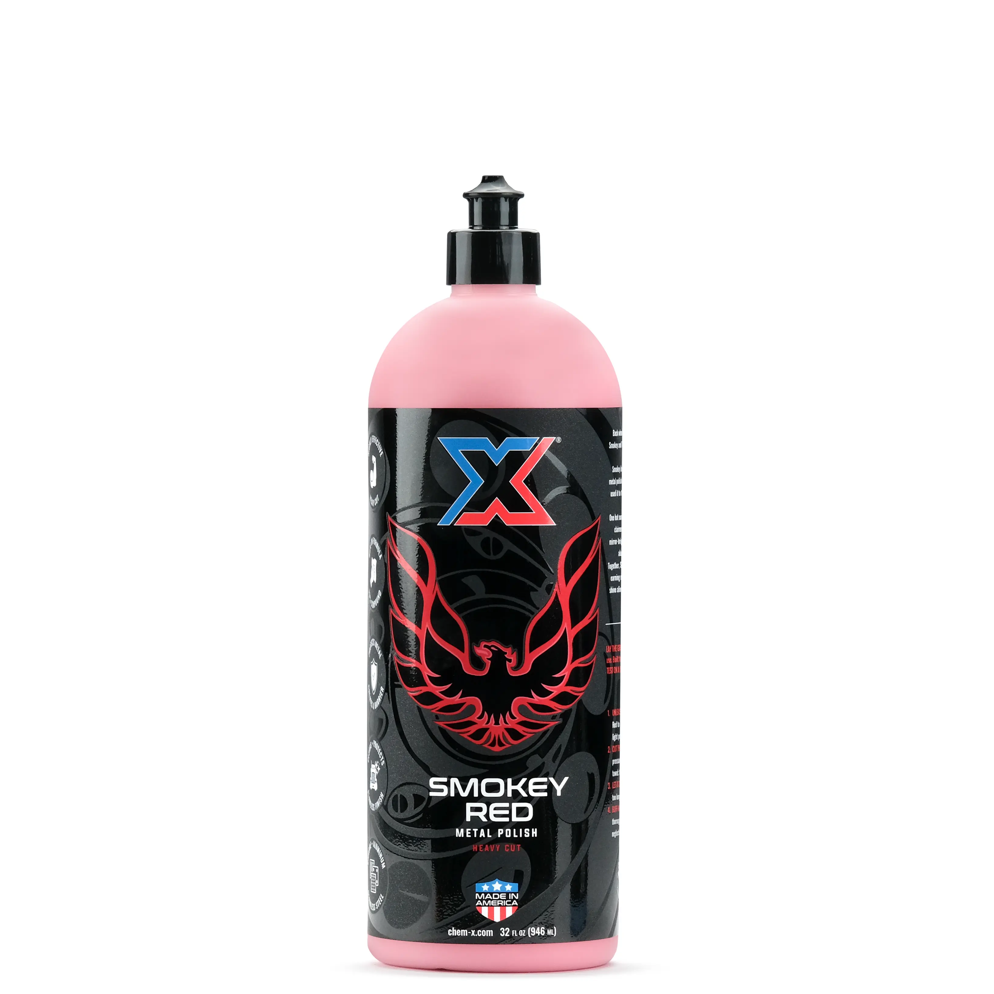 Smokey Red: Heavy Cut Metal Polish
