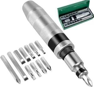 GJANSH 13pcs/set Impact Screwdriver Set Screw Extractor - Screwdriver With Chisel Bits, Multi-functional Screw Remover, Repair Tool - For DIY Enthusiasts & Professionals - Suitable for Home & Automotive Repair - Great Gift for Handymen fathersdaygift