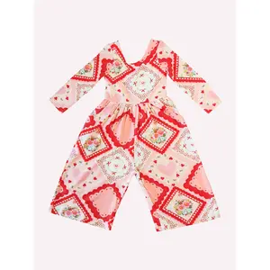Leggy Romper - Valentines Patchwork