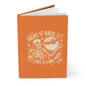 There it Goes.. Hardcover Journal Orange