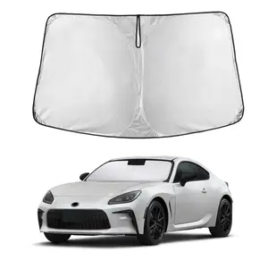 EcoNour Windshield Sunshade for Toyota GR86 2022-2025 - 240T Polyester UV & Heat Shield - Foldable Sun Visor for Interior Protection - Quick Setup & Durable Steel Frame