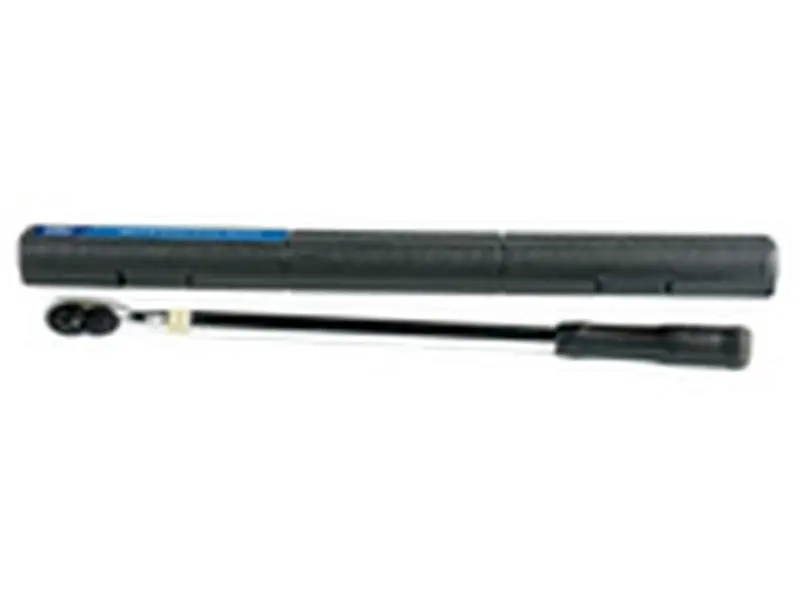 OTC 5776-3 Preset Torque Wrench for Wheel and Tire Shops, 0.50 in. Drive, 100 ft-lbs Torque, 5 lbs Weight, Quick-Release Ratchet Head, >3% CW Accuracy, Satin Finish