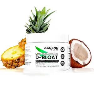 D-BLOAT Daily Debloat Powder - ASCEND LABS - 30 Servings - Dietary Supplement, Flavor : ( Peach Mango, Strawberry Kiwi, Pina Colada )