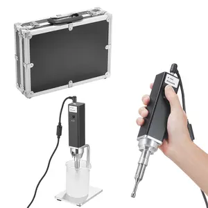【FathersDayGift】 VEVOR Portable Auto-Tuning Ultrasonic Homogenizer, 0.3 in Titanium Alloy Probe, 30KHz Frequency, 50-300ml Capacity, Handheld & Desktop Dual-Use Sonicator Processor Cell Disruptor Mixer with Stand