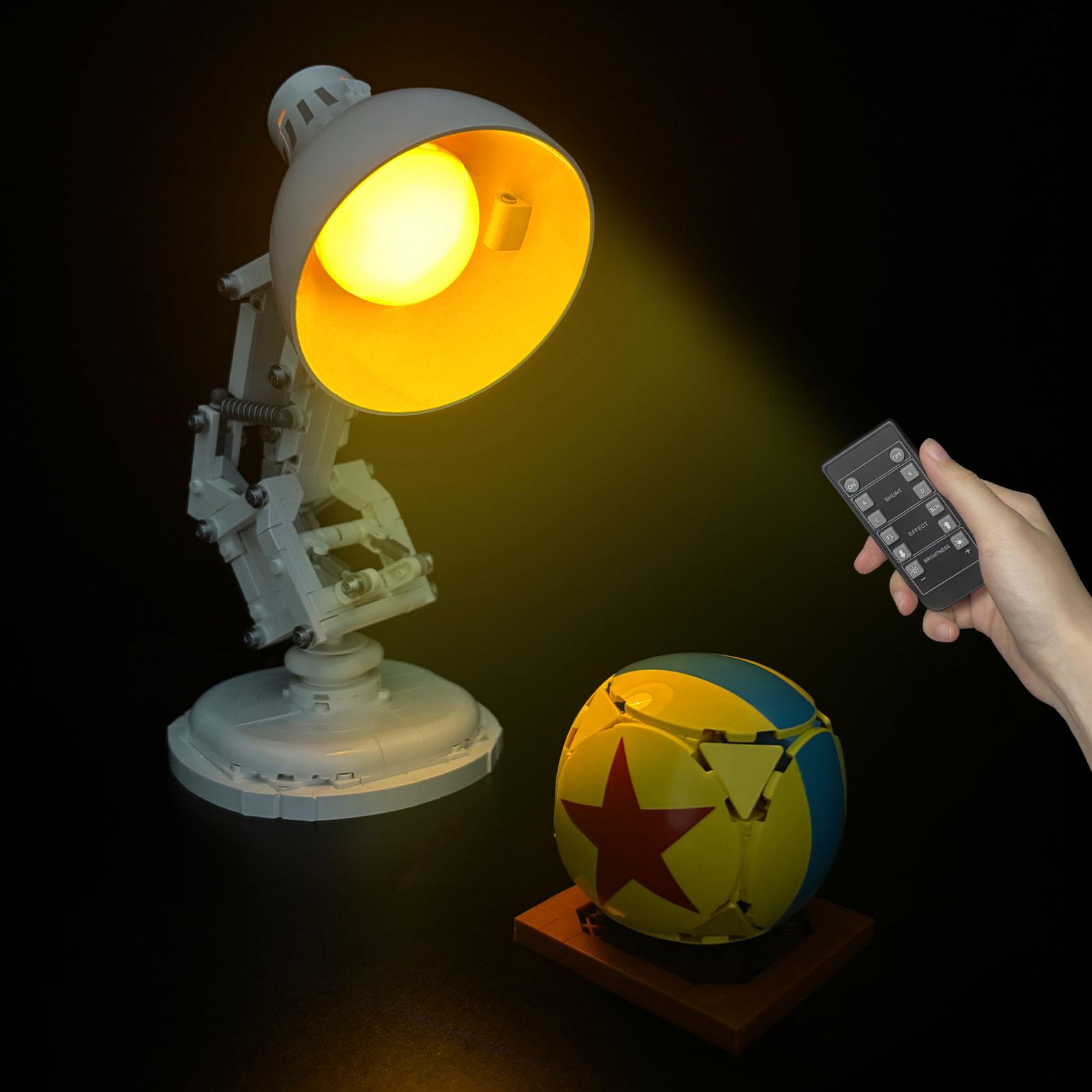 LYBMTWF LED Lighting Kit for LEGO Ideas Series #21357 "Pixar: Luxo Jr." — DIY Light Upgrade Set Building Block Model Lighting— The Perfect Gift for Holidays and Birthdays (Model Not Included)