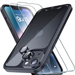 iPhone 14 Max/14 Plus Screen Protector 1+2 pack black