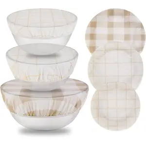 Reusable Bowl Covers for Bread Fermentation - Beeswax Bowl Covers Reusable 8/10/ 12inch - Elastic Cotton Yeast Dough Covers - Shower Caps for Yeast Dough Bread