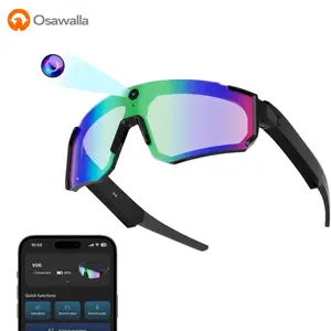 2026 AI Smart Glasses with Camera,Running Glasses with Voice Control & Object Recognition, Polarized Sunglasses with Bluetooth Call Designed for Skiing, Cycling, Hiking and All Outdoor Adventuresures