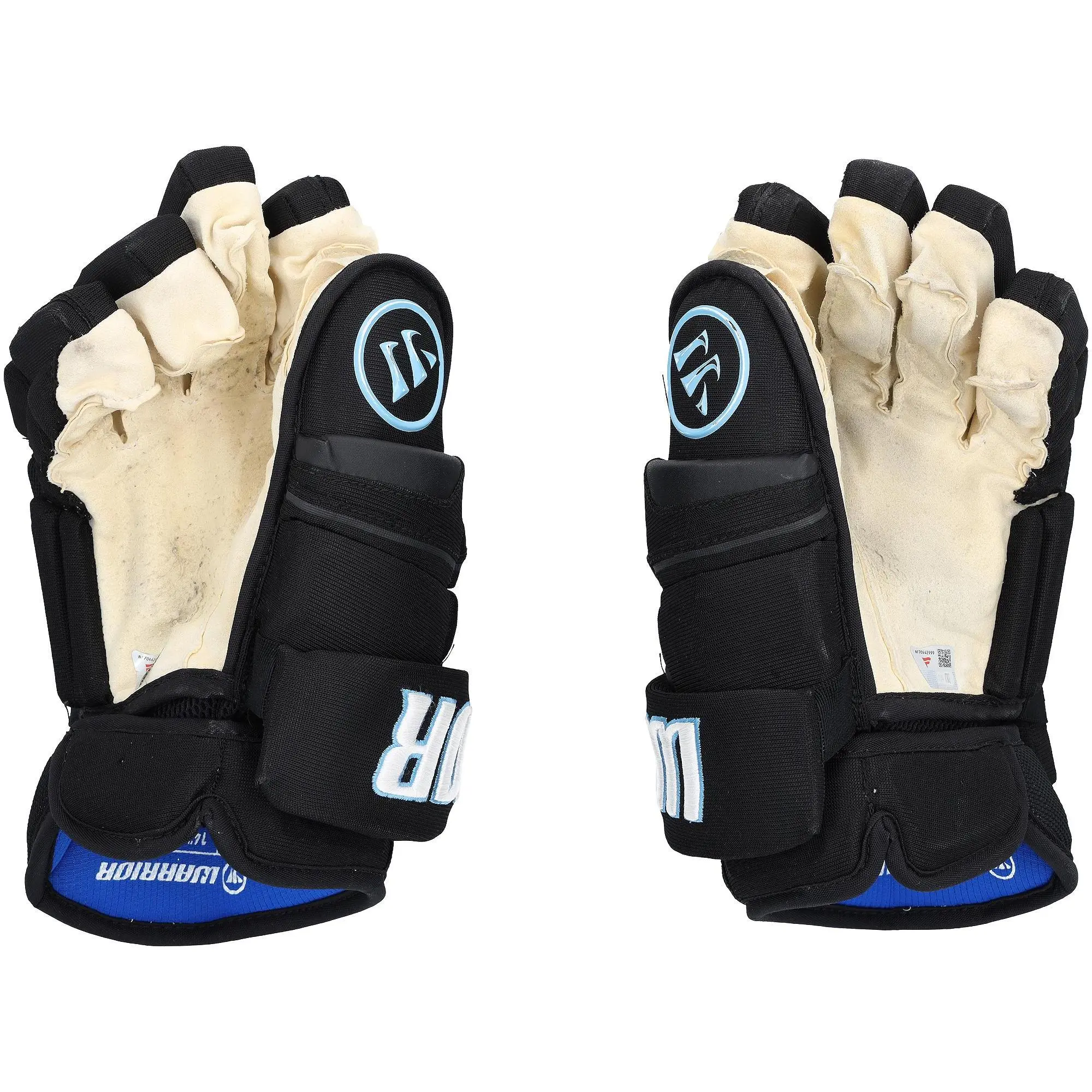 Juuso Valimaki Utah Mammoth Game-Used Black Warrior Gloves from the 2025-26 NHL Season - NF70442998-99 - Fanatics Authentic Certified