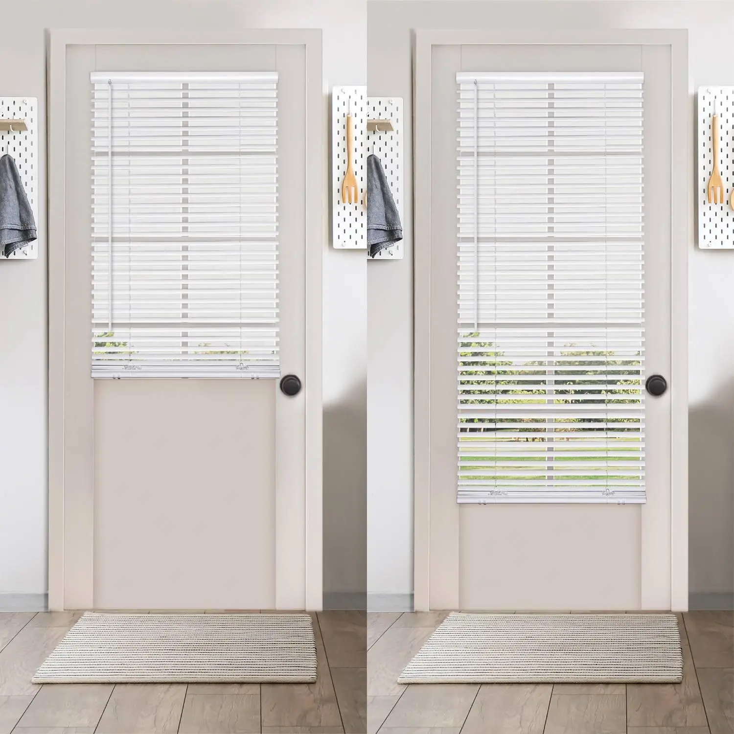Regal Living Cordless Room Darkening 1" Magnetic Mini Blinds, White