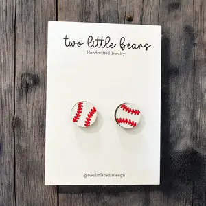 Baseball Earrings