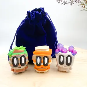 3D Printed Blob Lab Rocks Mini Cactus Mushroom plants collectible