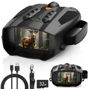 MINENER 4K Night Vision Binoculars With 32GB SD Card, Rechargeable,NiteHawk Cool Tech Gadgets for Camping/Boating, 10X, Camera Hight Definition Digital Electronic Gifts - Best Gifts for Men/Dad/Husband