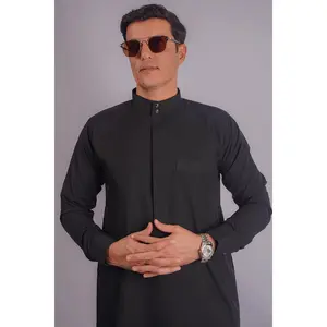 Classic Saudi Thobe - Black