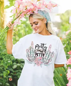 Pretty and Petty T-Shirt, Graphic Tee, Casual Style, Everyday Wear, Womenswear