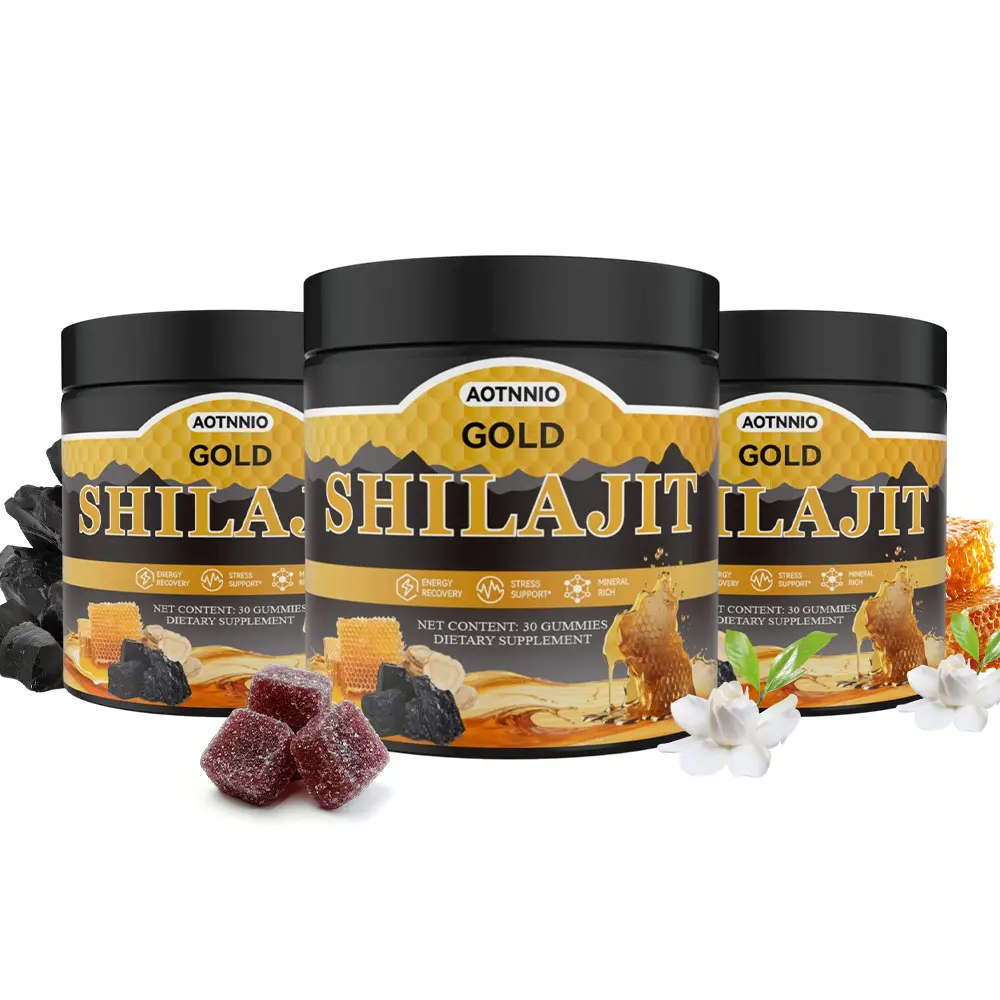 Gold Shilajit Gummies with Organic Manuka Honey | Sports & Fitness Nutrition Support | Energy & Stamina Formula | 30 Count | DealsForYouDays