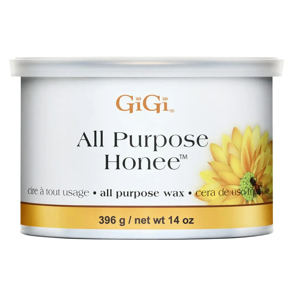 GiGi All Purpose Honee Soft Wax, Smoothing Hair Removal for Body Care, Professional Waxing Cosmetic for All Skin Types, 14 oz, 14Oz, Honey, Smooth Finish, Natural, Easy Apply, Alpha Hydroxy Acids, Glyceryl Hydrogenated Rosinate: A Rosin Derivative Used As