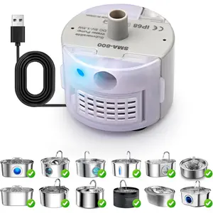 Submersible Water Pump for Pet Fountain, Quiet Motor Replacement for Stainless Steel Cat Water Dispenser, Durable Pet Fountain Pump with Adjustable Flow, Energy Efficient Water Pump for Pets dog water bowl tangle  free  leash two  dogs  one  leash muzzle