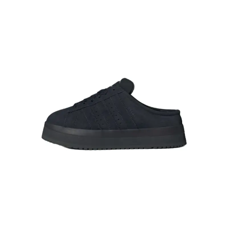 Women's Adidas Campus 00s Winter Low Black Suede Slippers - Chunky Platform Classic Fashion Footwear, Soft Pedal Casual Comfort for Fall Winter Walking, Chunky Platform Women's Fashion Slippers, Slipper Shoes, Soft Sole Slippers