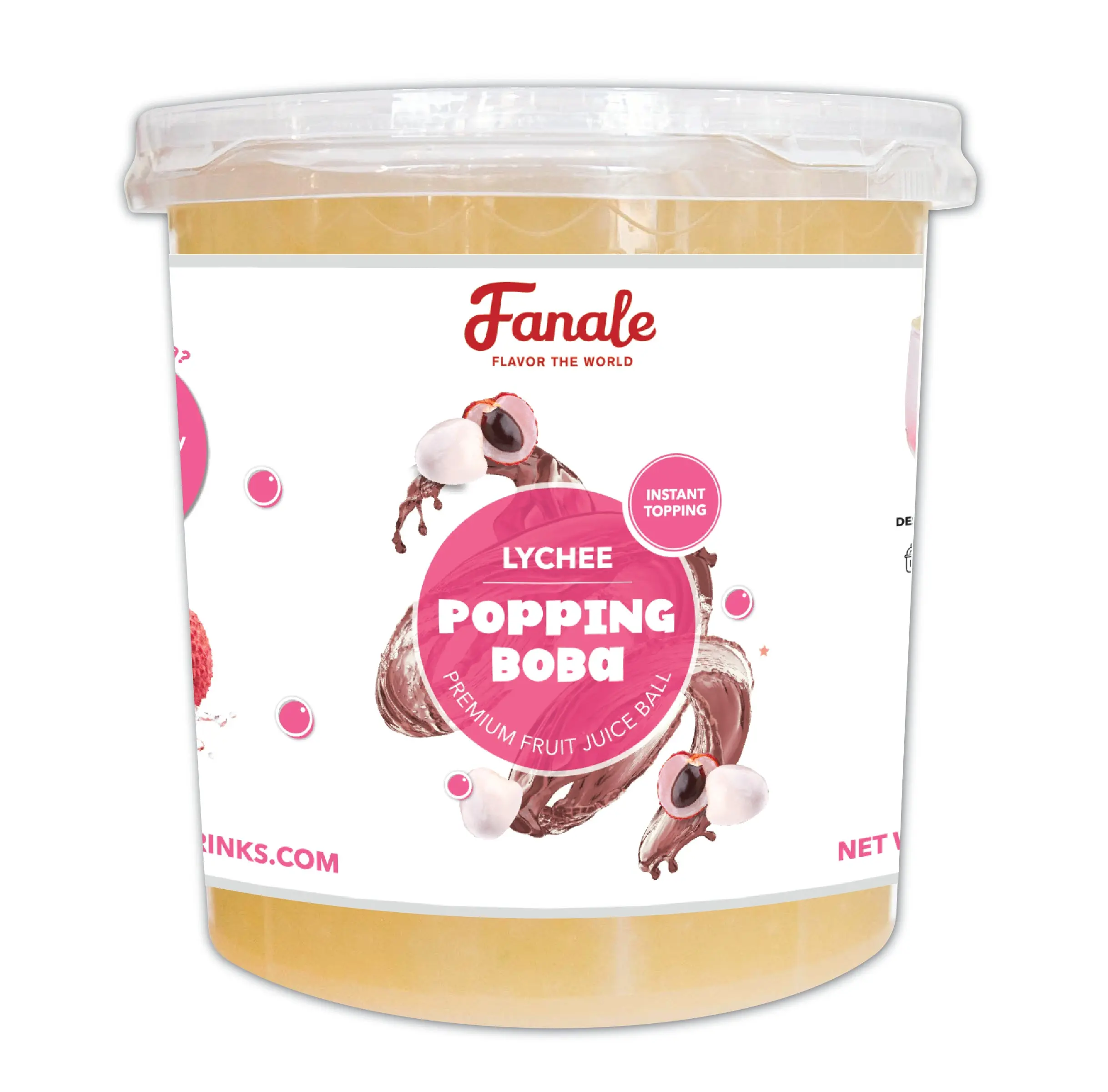 Popping Bursting Boba Juice Ball - Lychee Flavor Popping Bursting Boba Juice Ball - Lychee Flavor