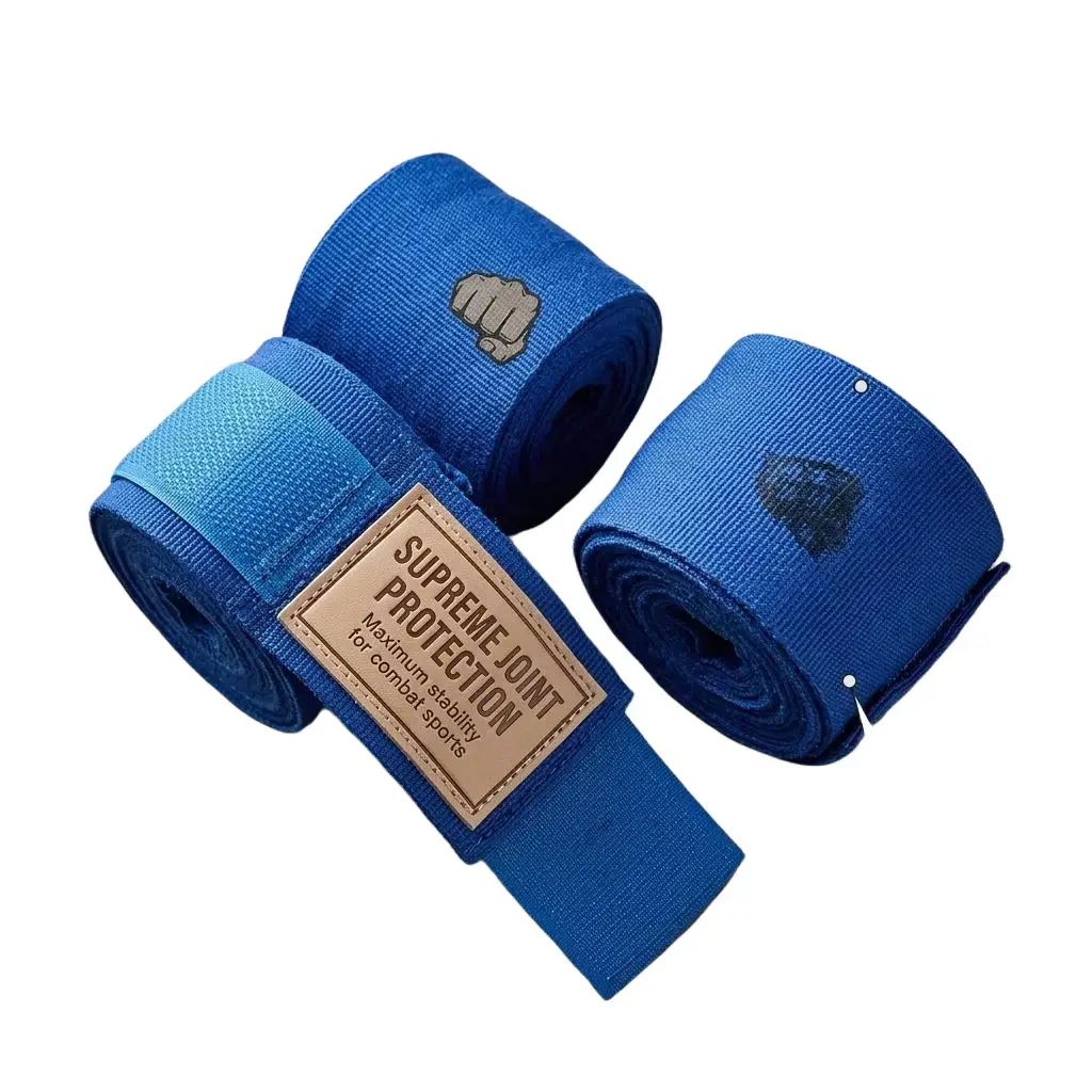 Unisex Elastic Boxing Hand Wraps - 180cm Breathable Sweat-Absorbent Support for Combat Sports, Muay Thai/MMA Training, with Secure Hook-Loop Closure, Full Wrap