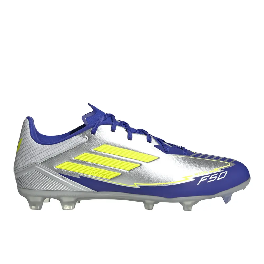 adidas Mens F50 League Messi FirmMulti-Ground Soccer Cleats - Silver adidas Mens F50 League Messi FirmMulti-Ground Soccer Cleats - Silver