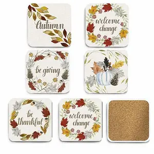 Courtside Market Welcome Change 6-piece Ceramic Coaster Set