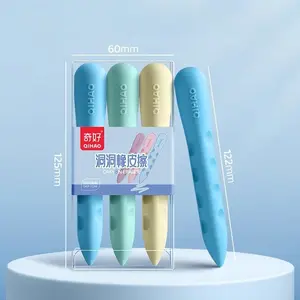 Large Hole Eraser for Students, No Scratch, No Shavings, No Debris, Creative Pencil Eraser for Children, Ideal for School Use, Art Supplies, Pastel Eraser Set