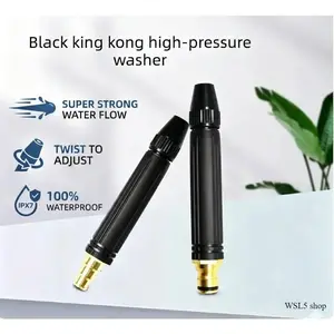 High-Pressure Handheld Water Sprayer with Booster Nozzle & Hose, Portable Multi-Use Water Gun for Car Washing, Garden, Plants, Vegetables, Pet Bathing, Outdoor Cleaning, Easy & Durable