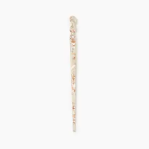 Cider [6 colors, size One Size-One Size] Santorini Beach Vacation Marble Grain Solid Hair Pin