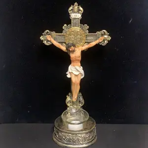 Cristo de San Benito con vela 12” 6608-12