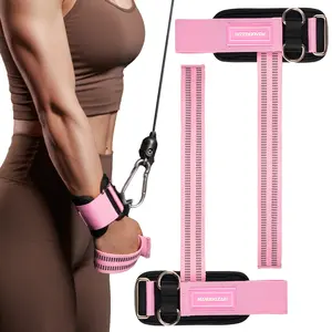 MANUEKLEAR Non-Slip Wrist Straps for Woman Weightlifting Deadlifting, Gym Lifting Straps with D Rings for Cable Machine Workout, 10mm Neoprene Padded Weight lifting Wrist Wraps for Men Women