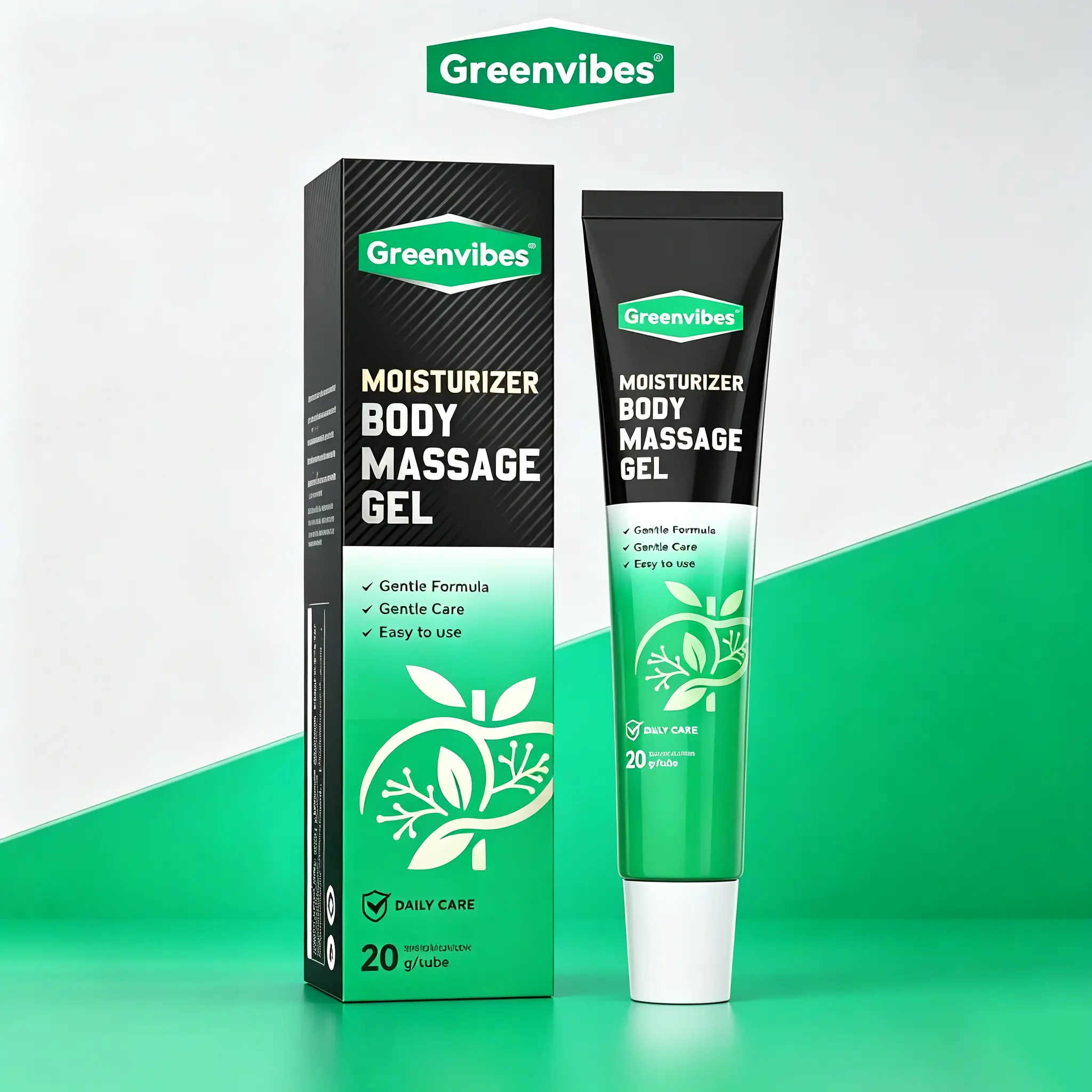 GreenVibes Men’s Massage Gel | Hydrating Smooth Glide Formula, Relieve Sore Stiff Muscles for Gym & Daily Tension Relief, featuring herbal extracts forsoothing and nourishing, is gentle and non-irritating. Theherbal formula is easily absorbed.#Summervibes