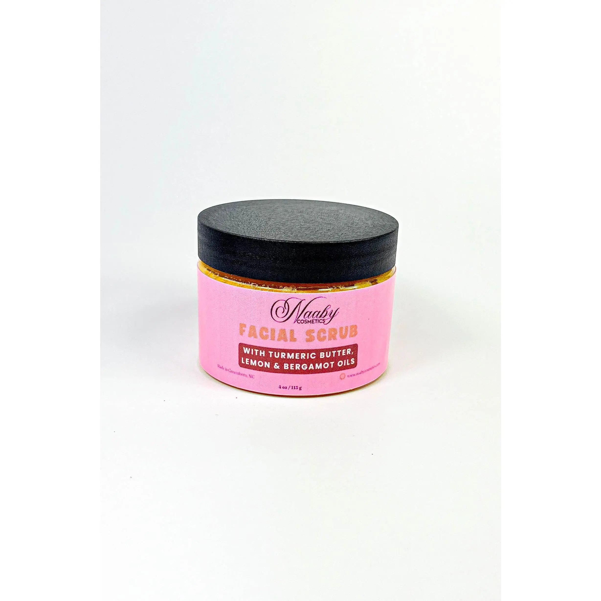 Vegan Turmeric Glow Body Scrub - Lemon, Shea, Botanical Powder-Infused Sugar Scrub for Youthful Brightening, Dark Spots, Discoloration, Inner Thighs & Full Body Use