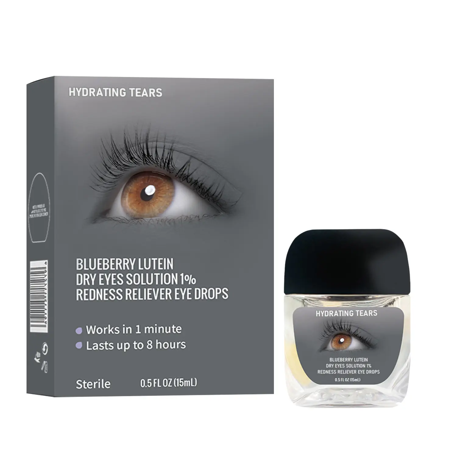 Eye Drops 0.5 fl oz | Sterile Preservative-Free Formula | Soothing Dry Eye Relief & Daily Eye Care Support | Quickly hydrate, soothe and comfort | Effectively relieve tired eyes