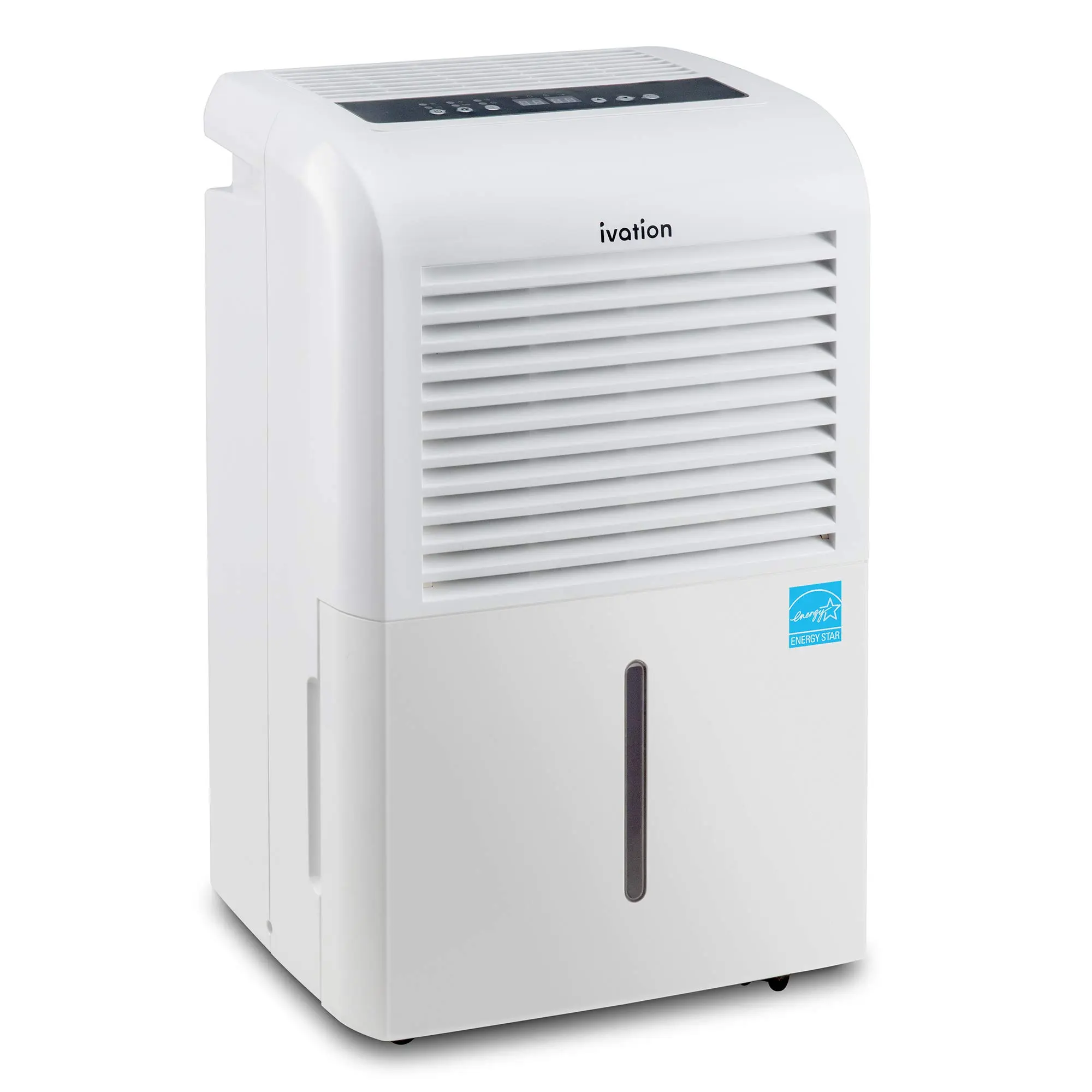 Ivation 4,500 Sq Ft Dehumidifier with Pump Large Capacity Compressor Includes Programmable Humidity Hose Connector Auto Shutoff and Restart Washable Filter