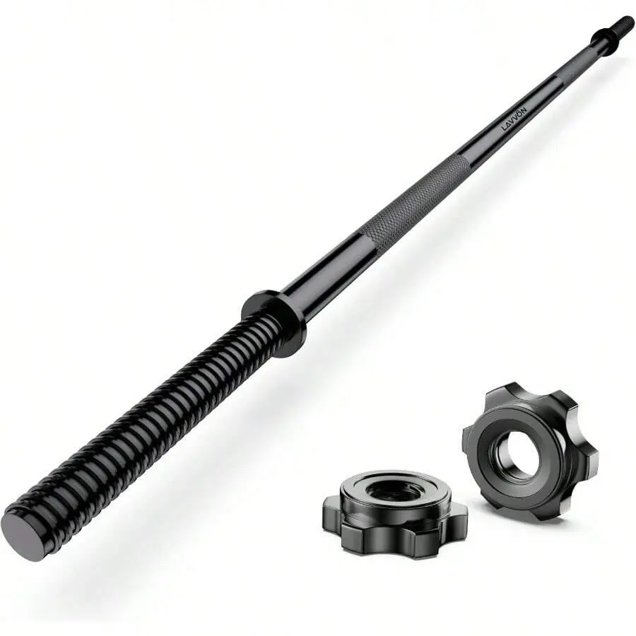 55" Weight Lifting Bar 1" Standard Straight Barbell Bars For Weight Lifting  Barbell Bar For Bench Press Hip Thrusts Squats Lunges For Gym And Home 2 Star Starnuts 480lb Weight Capacity