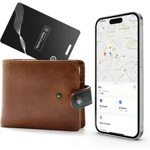 Wallet tracker card rechargeable wallet finder works with apple find my ios onlythin gps item tracker and item locators for wallets luggage and more ip68 waterproof black