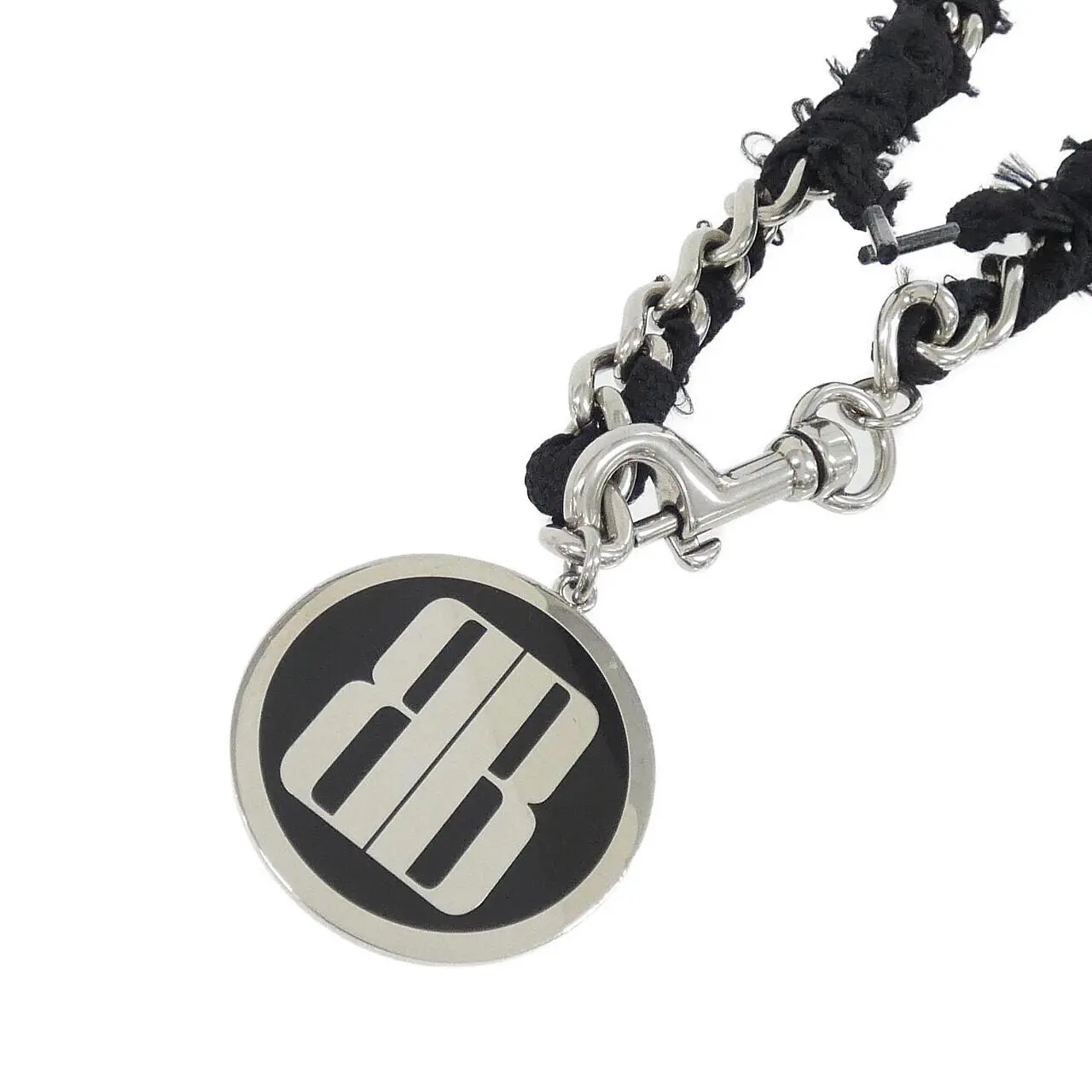 Pre-owned Balenciaga Rubber Small Leather Goods Nano Lace Necklace